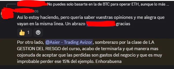 Mensaje en la comunidad: sombrerazo por la clase de gestión del riesgo, aceptar que las pérdidas son gastos del negocio.